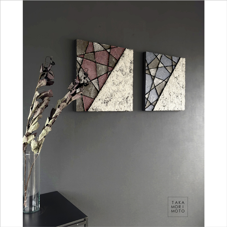 TAKA MORIMOTO 和紙 ワビサビ アートパネル WASHI WABI-SABI ART PANEL