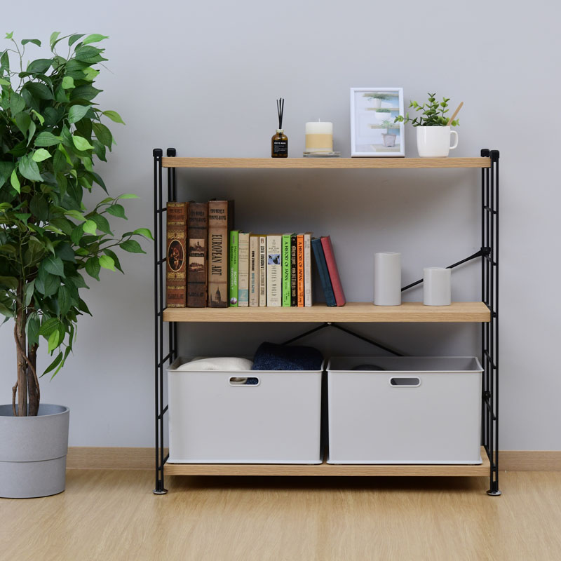 ウッドシェルフ3段 オーク ｜ ミスターマックスオンラインストア