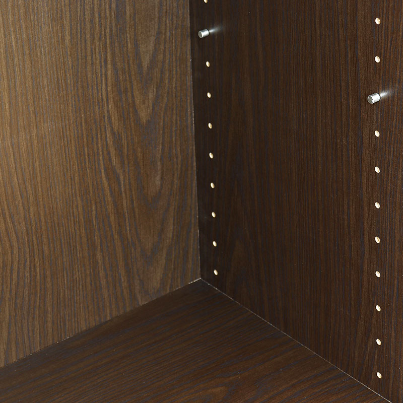 ワイド可動棚ボックス3段 ダークブラウン ｜ ミスターマックス