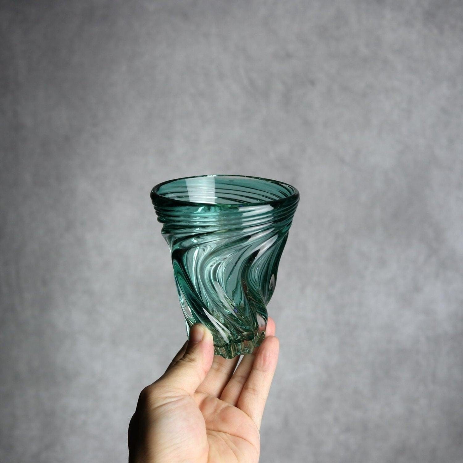 S.モールグラス グリーン 琉球ガラス ガラス工房清天｜ガラス工房 清天