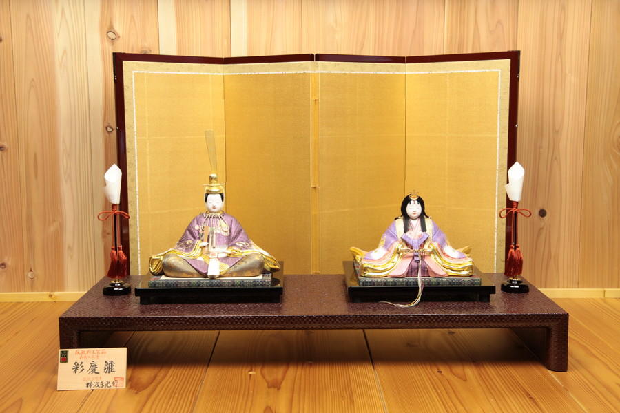 伝統工芸士 柿沼東光 伝統的工芸品「彩慶雛」彩色二衣重 ｜ 信州・松本
