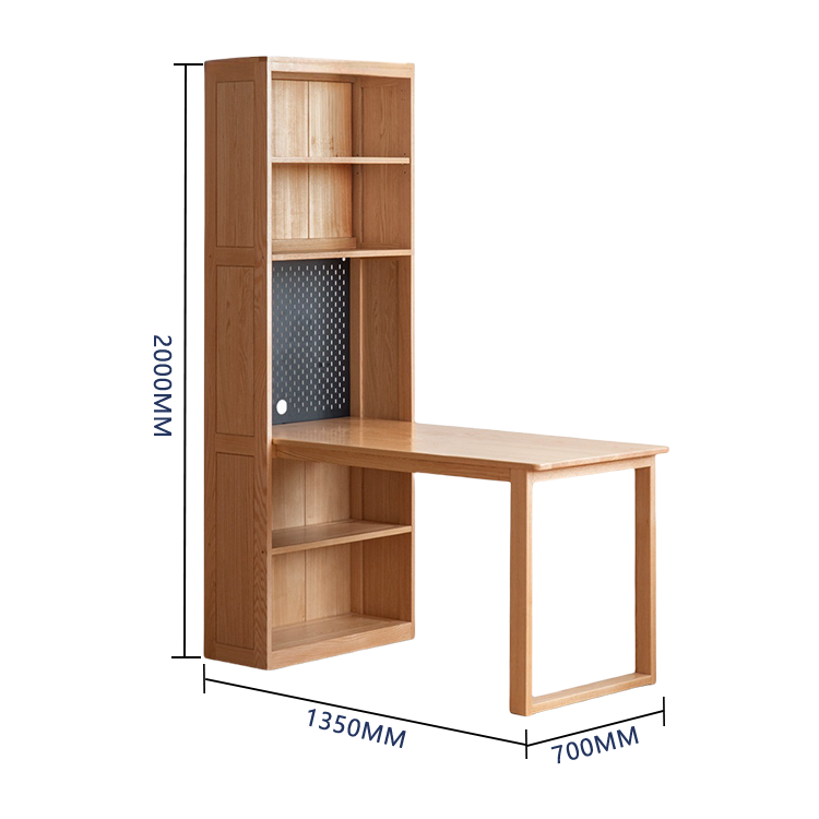 勉強机,学習デスク,作業デスク,木製デスク,配線孔,サイド収納ラック