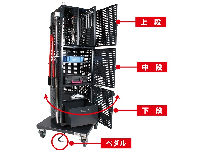 回転工具台車 | 製品情報 | 長崎ジャッキ | 整備業界を下から支える