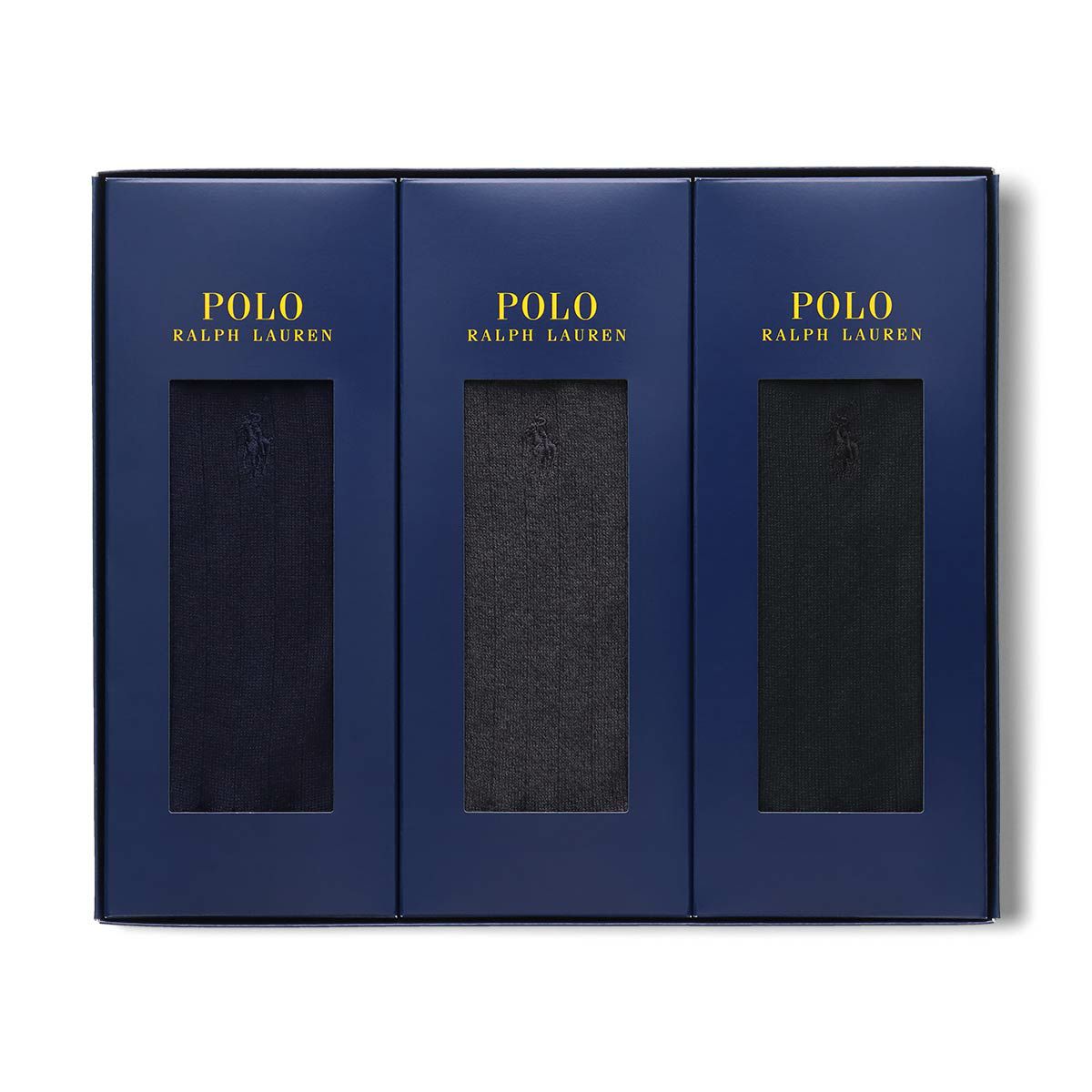 POLO RALPH LAUREN 2足セット手提げ紙袋付き 箱入り ギフトセット 綿混