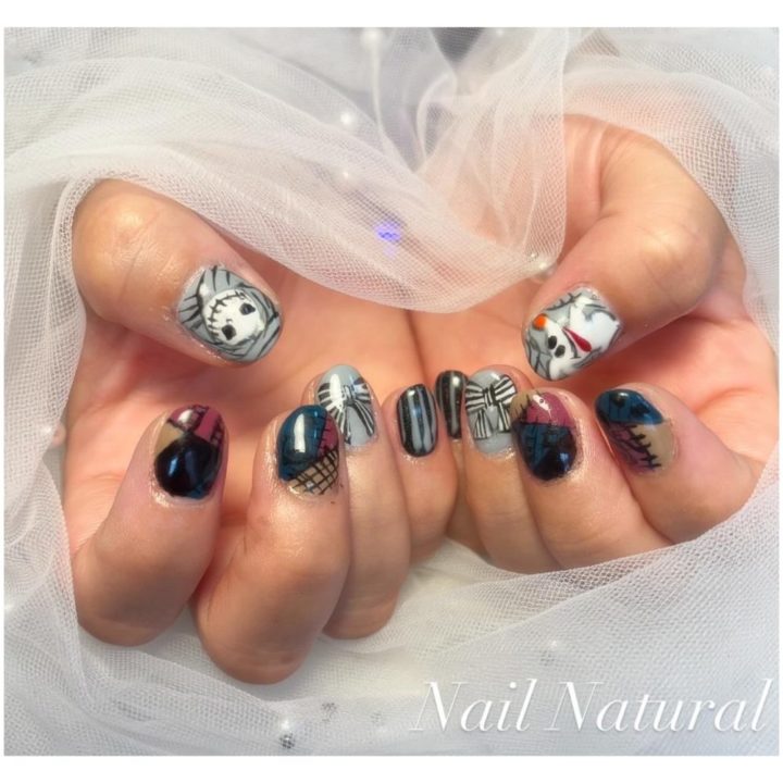 大人可愛いディズニーネイル特集】ナイトメア・ミッキー＆ミニー