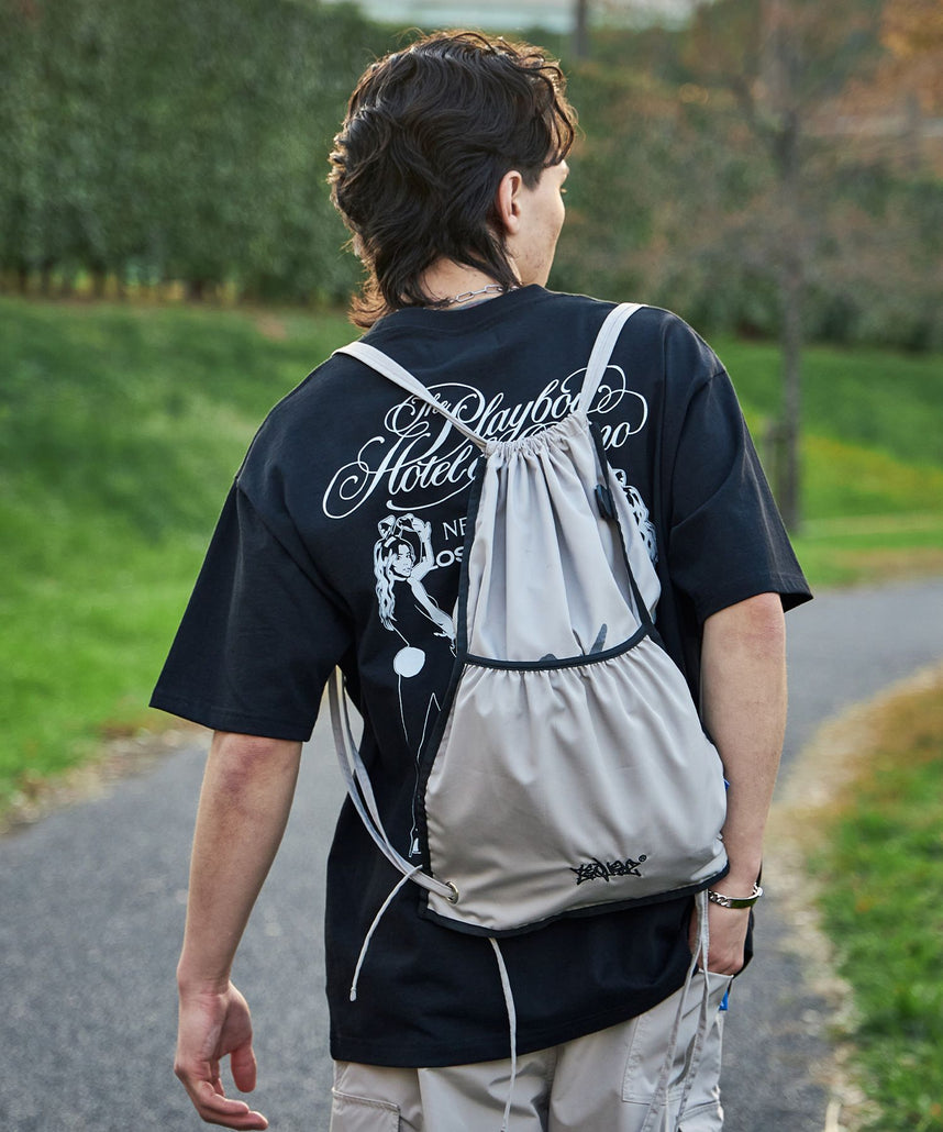 SEQUENZ 2 FACE STRING KNAPSACK / リバーシブル テック ナップサック