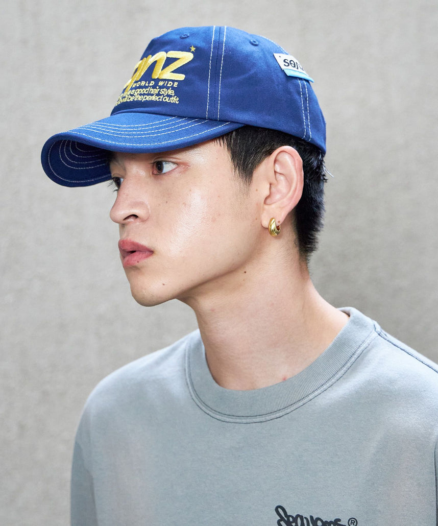 sqnz logo cap / ロゴ ベースボール キャップ 刺繍 ストリート