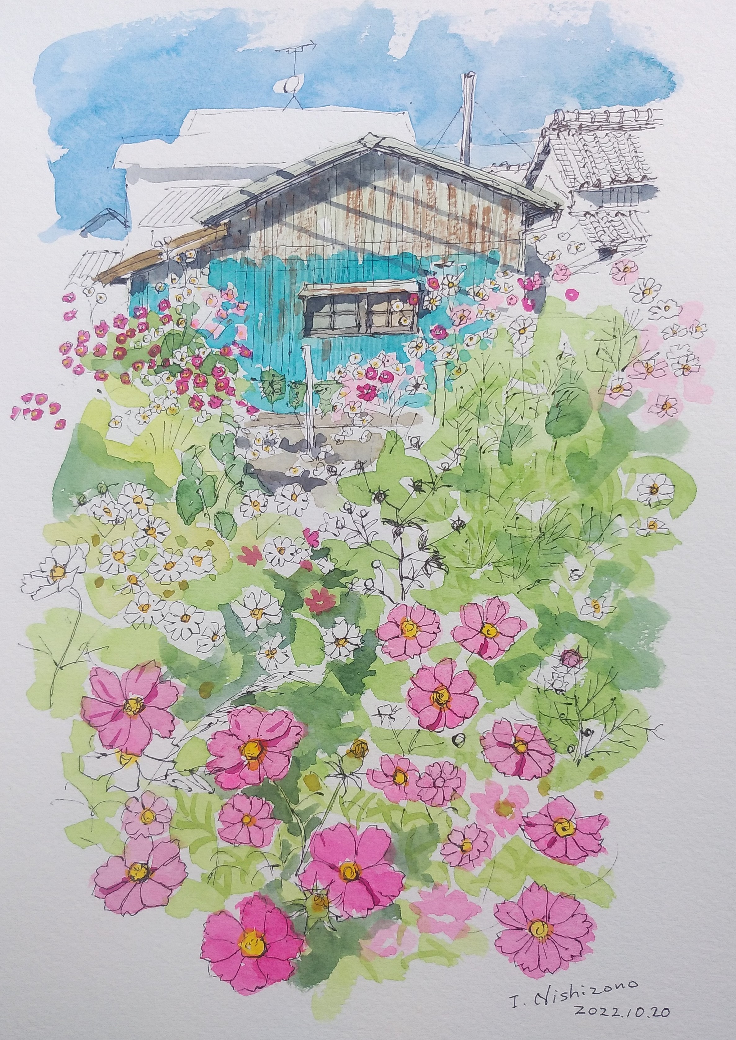 西薗和泉 水彩画展 “毎日がスケッチ日和” | イベント | 奈良県みんなで