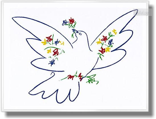 パブロ・ピカソ *鳩と花