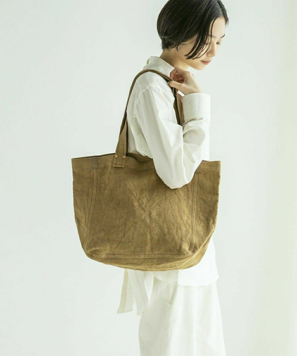 LINEN CANVAS TOTE M トートM | evergreen works online store