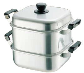 アルマイト角型蒸器:日光陶器店