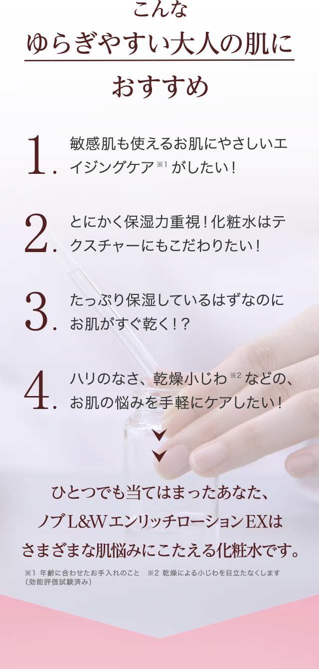 ノブ L&W エンリッチローション EX | NOV