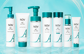 大人のにきび肌のための機能重視の積極ケア ノブACアクティブシリーズ