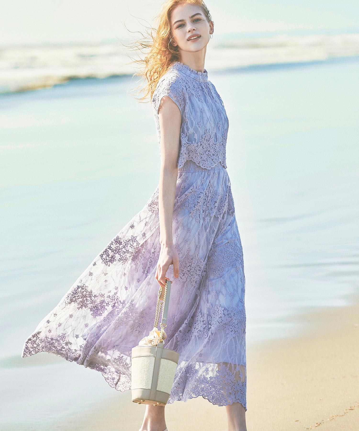 チュールレースマキシワンピ | ロングワンピース | NOELA OFFICIAL WEB