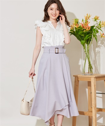 ベルト付ラップフレアスカート | タイトスカート | NOELA OFFICIAL WEB