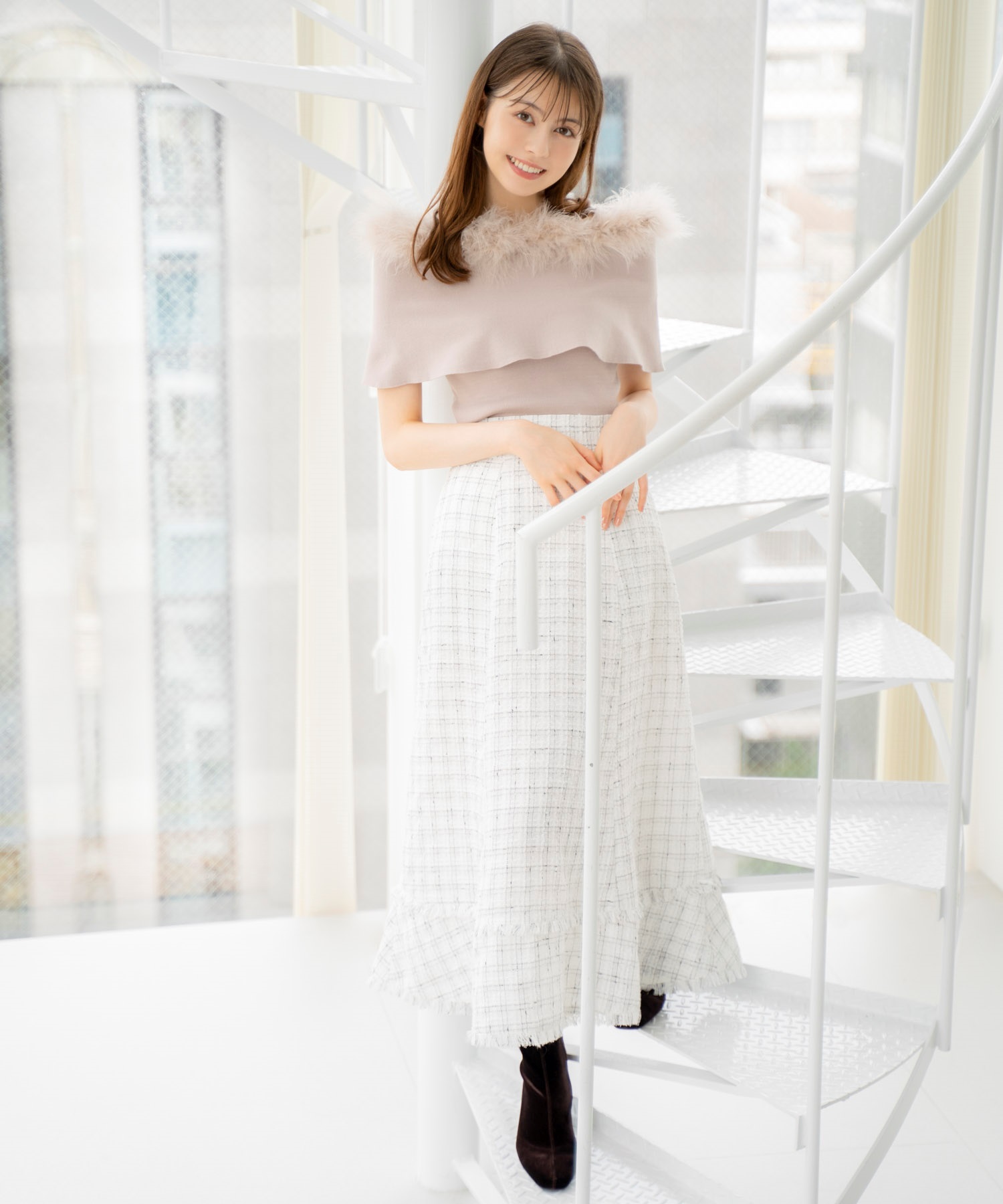 ツイードロングフレアスカート | フレアスカート | NOELA OFFICIAL WEB