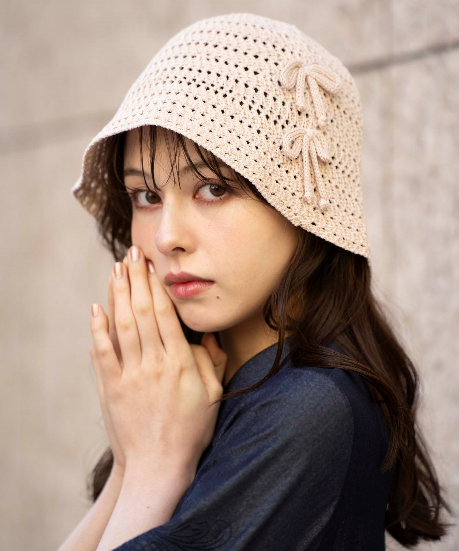 透かし編みリボンモチーフベルハット | 帽子 | NOELA OFFICIAL WEB STORE