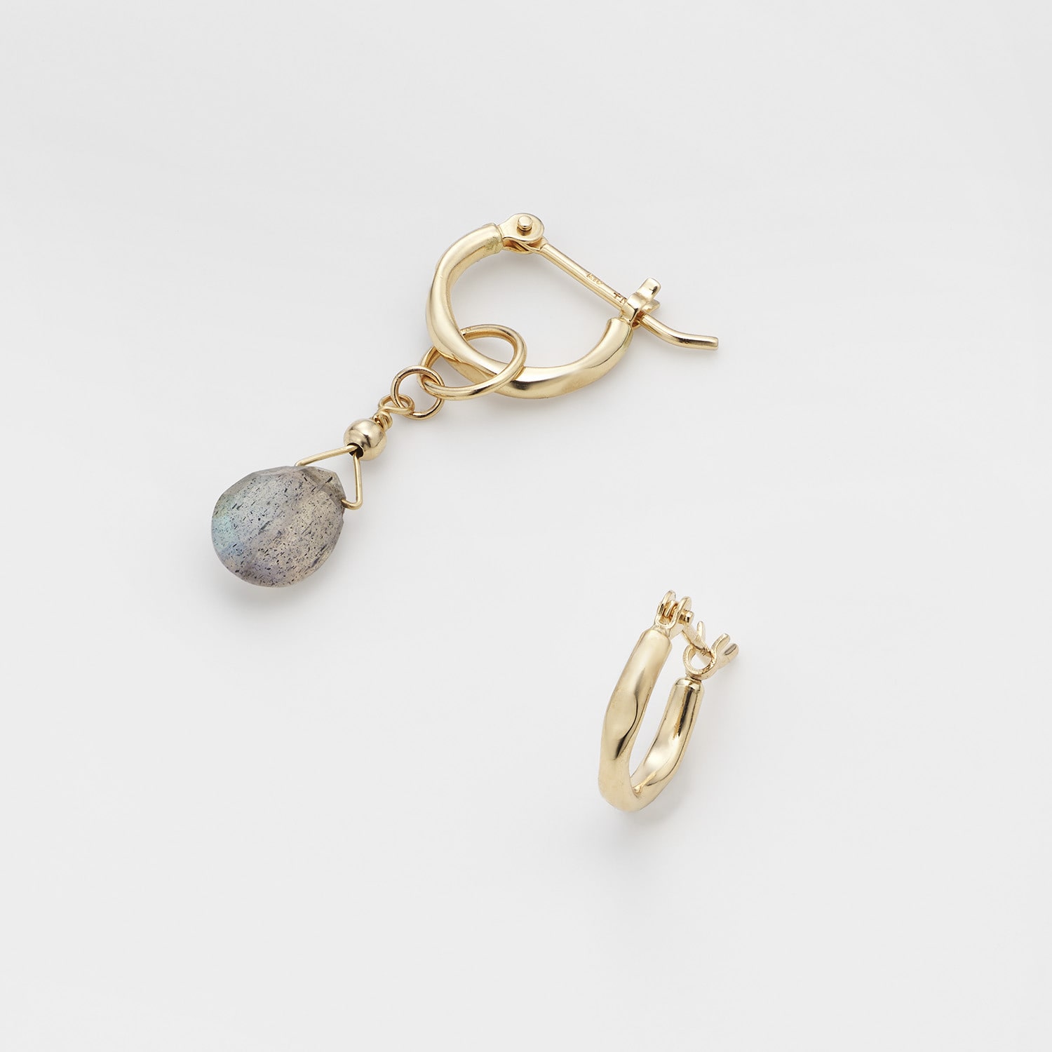 Tiny Charm】K10ラブラドライトチャーム｜ネックレスチャーム