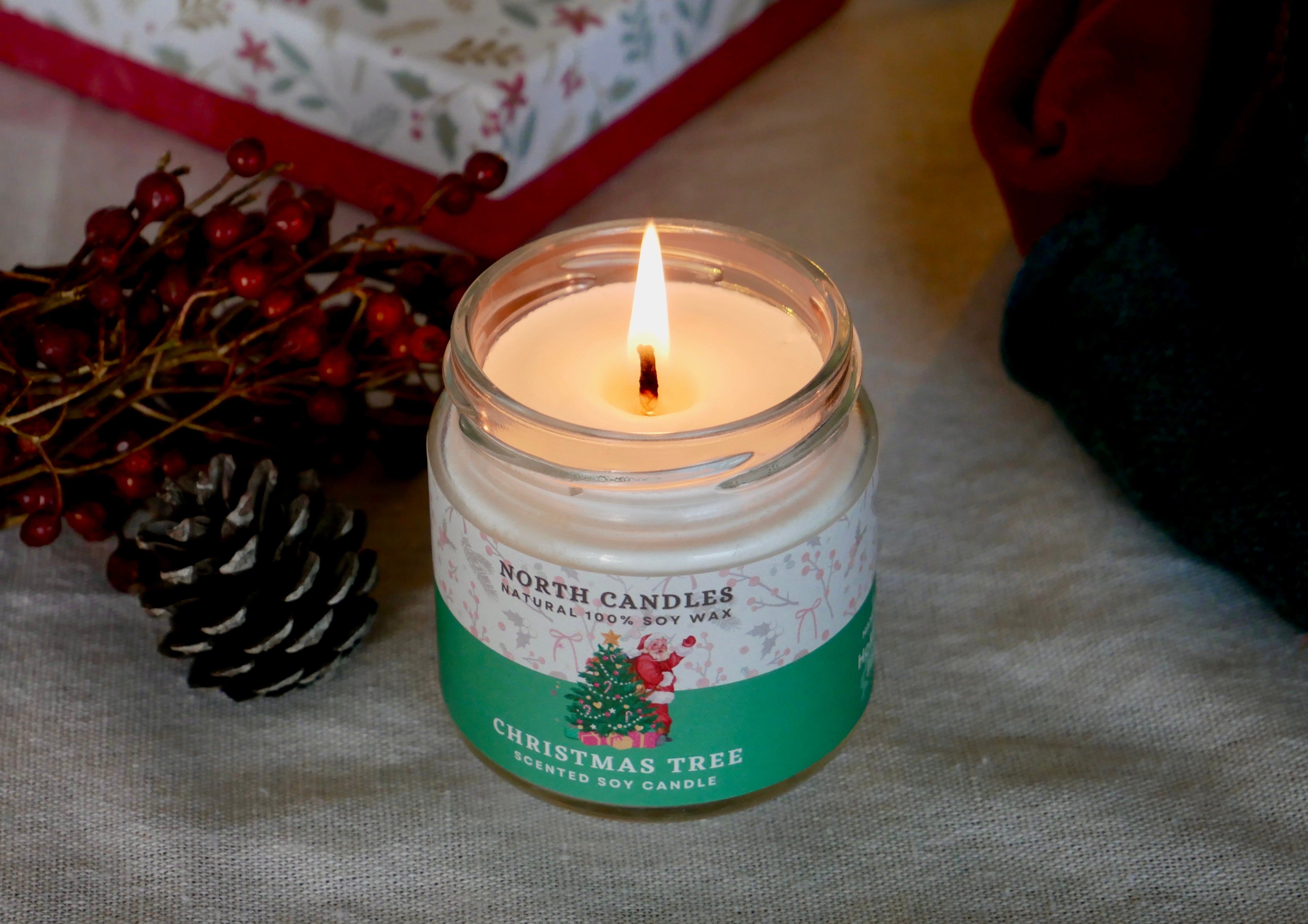 クリスマスツリーアロマソイキャンドル North Candles ノース