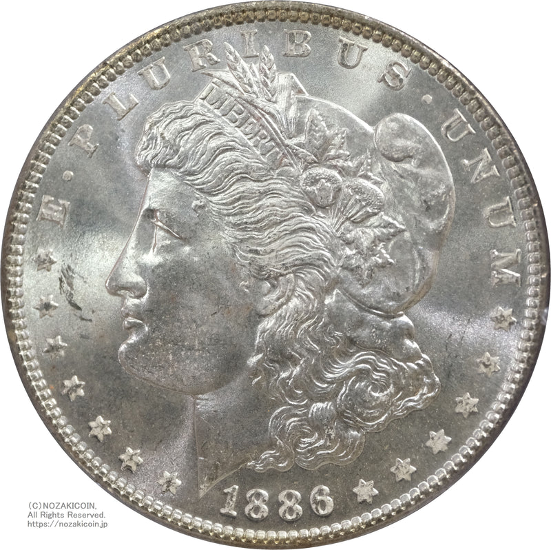 アメリカ 1ドル銀貨 1886年 PCGS MS65 149 – 野崎コイン