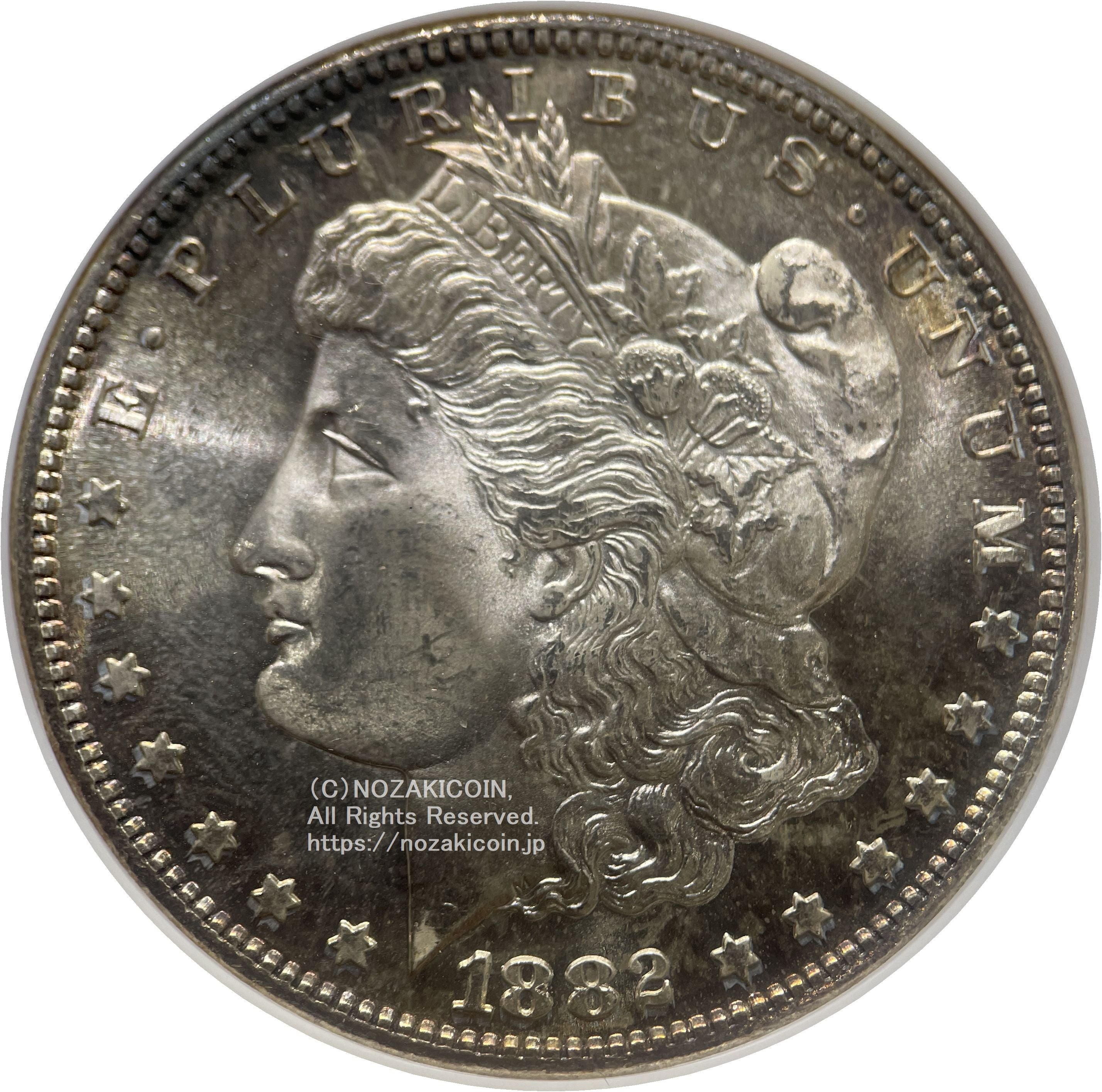 アメリカ 1ドル銀貨 1882年S NGC MS65 005 – 野崎コイン
