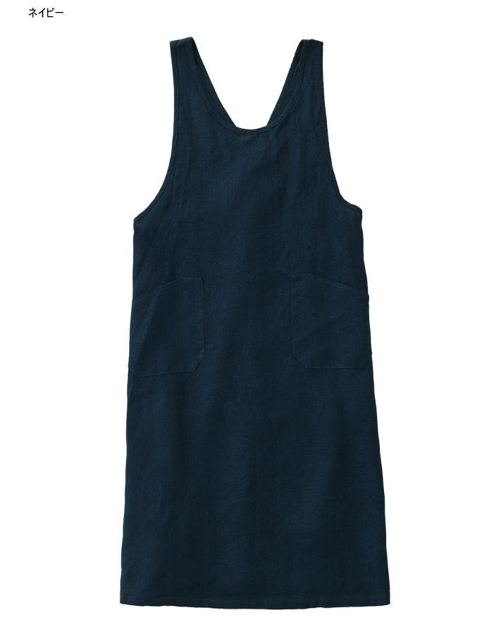 fog linen work(フォグリネンワーク)リネンオーバーエプロン | 山口県