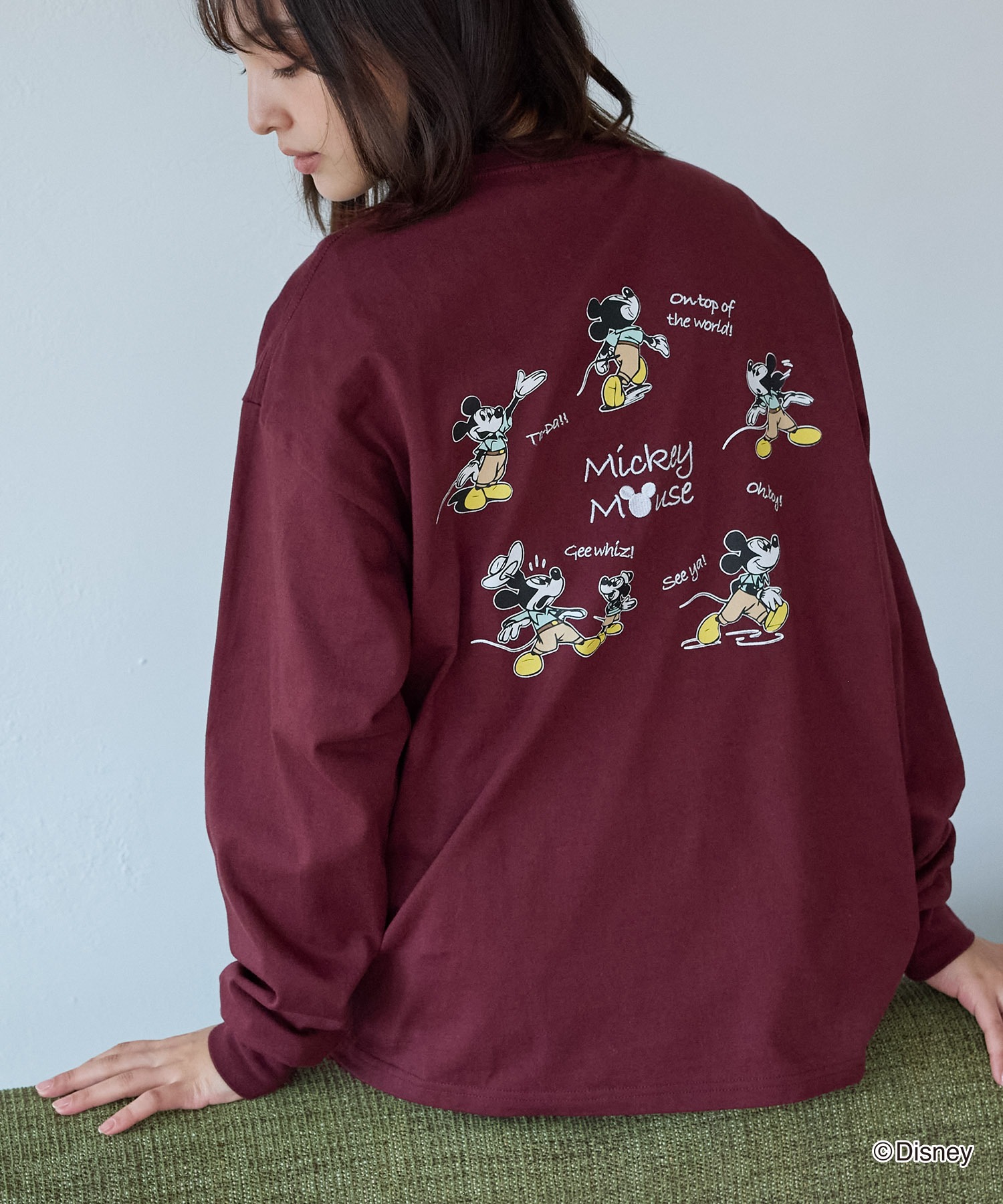 Disney】別注 / ミッキーマウス / オールドグラフィックプリントT