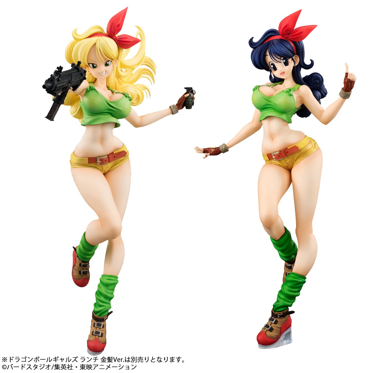 ドラゴンボールギャルズ ランチ 金髪Ver.」（左）と「ドラゴンボール