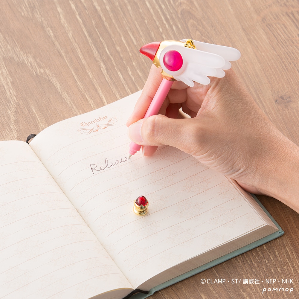 CCさくら」封印の杖や夢の杖が持ち歩けるボールペンに、ショウワノート