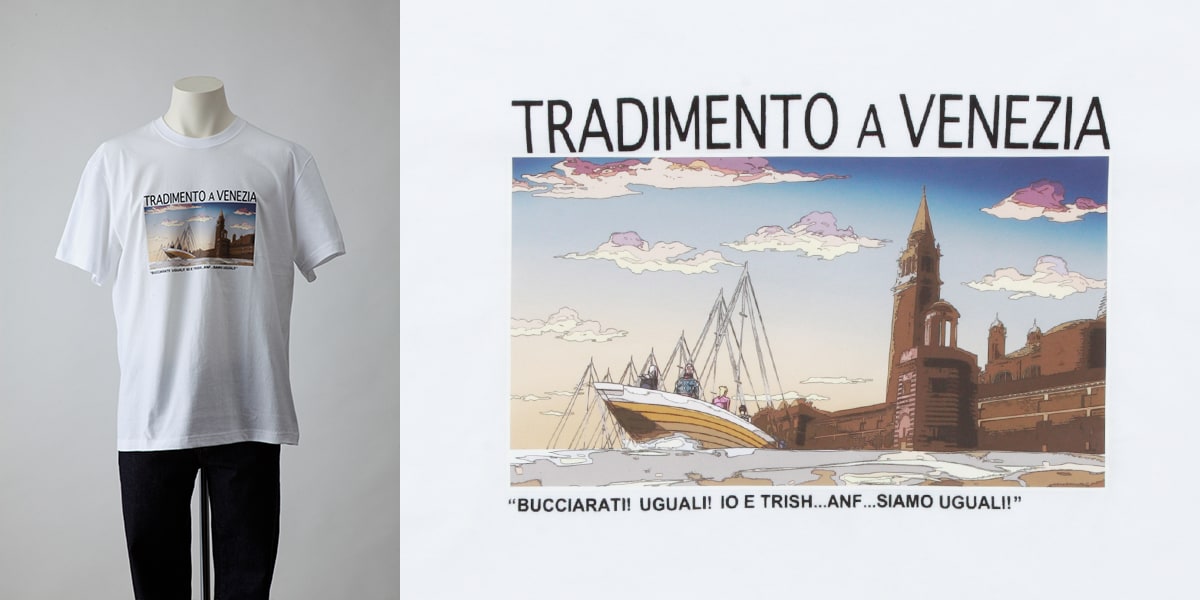 ジョジョの奇妙な冒険黄金の風』ヴェネツィアでの裏切り コラボTシャツ