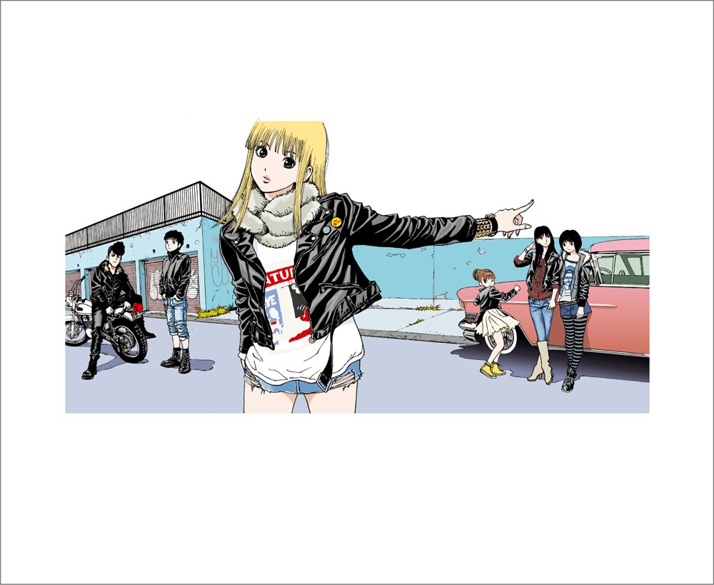 江口寿史版画 ストップ!!ひばりくん! 【レッドブーツ】 江口寿史版画