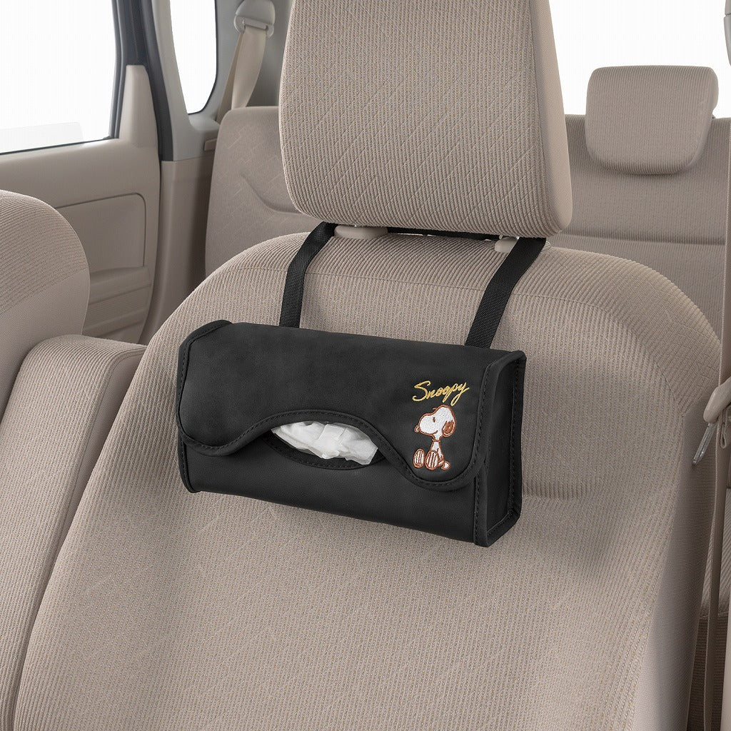 スヌーピー ティッシュカバー (エレガンス/ブラック)