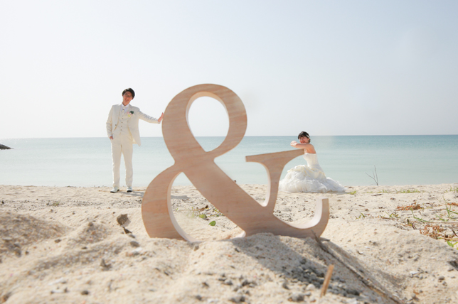 イニシャルオブジェ『＆』 | 沖縄ウェディングオンライン