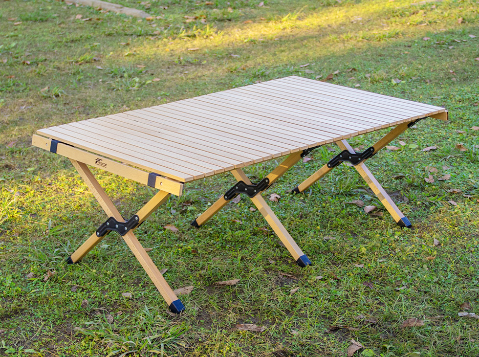 FIELDOOR】ウッドロールトップテーブル | シンプルでお洒落なテーブル