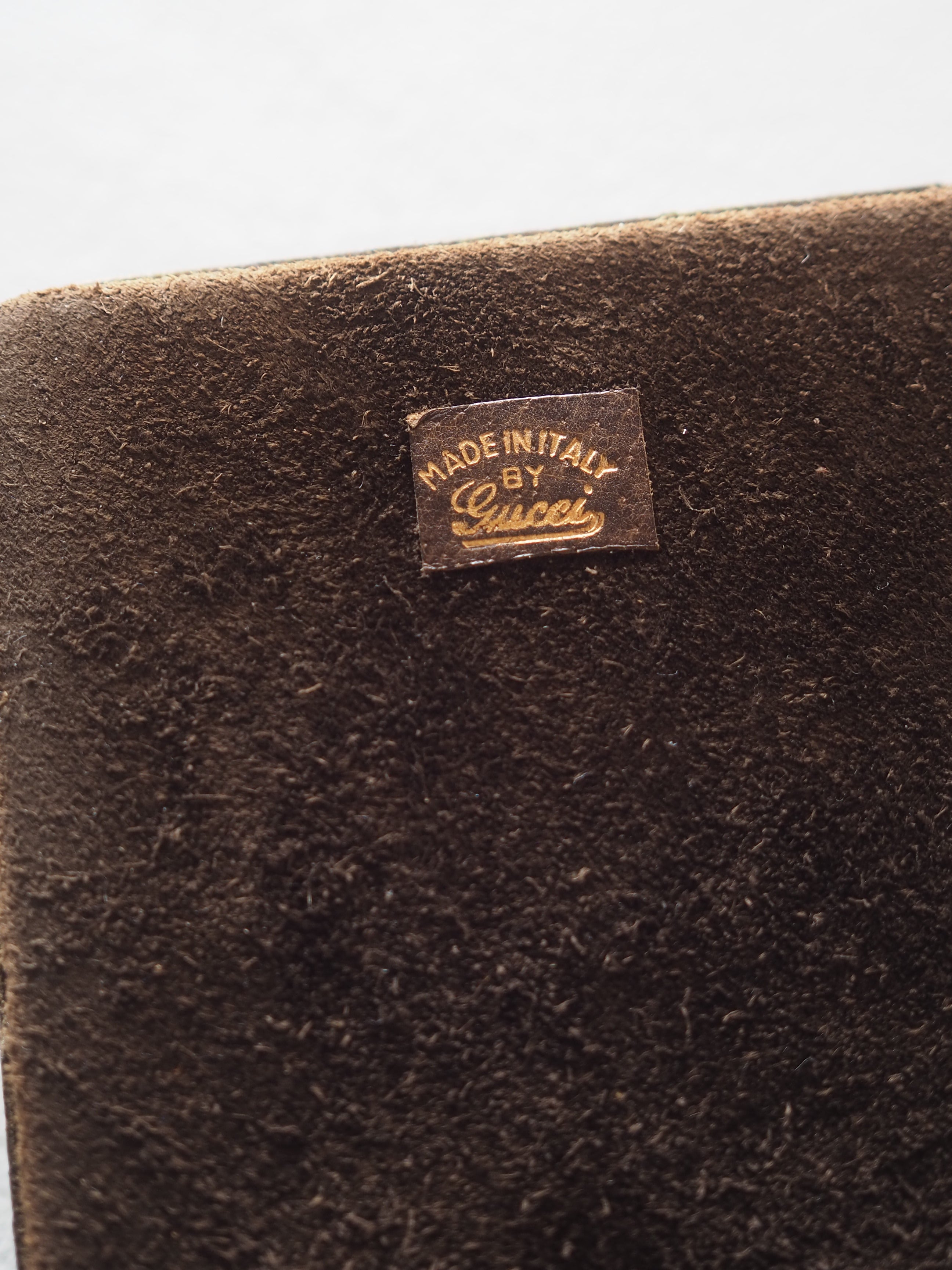 GUCCI グッチ オールド ペーパーウェイト 置物 インテリア ブラウン