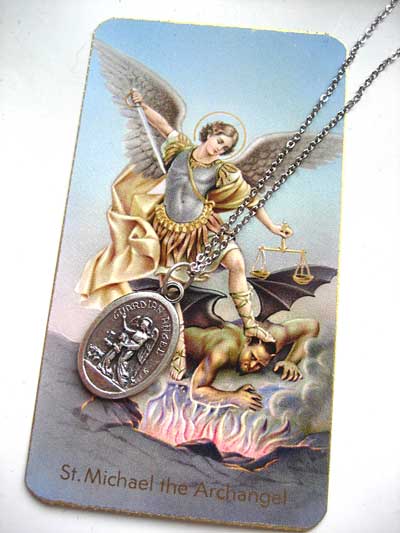 守護大天使☆聖ミカエル＆ガーディアンエンジェル ペンダント - お守り