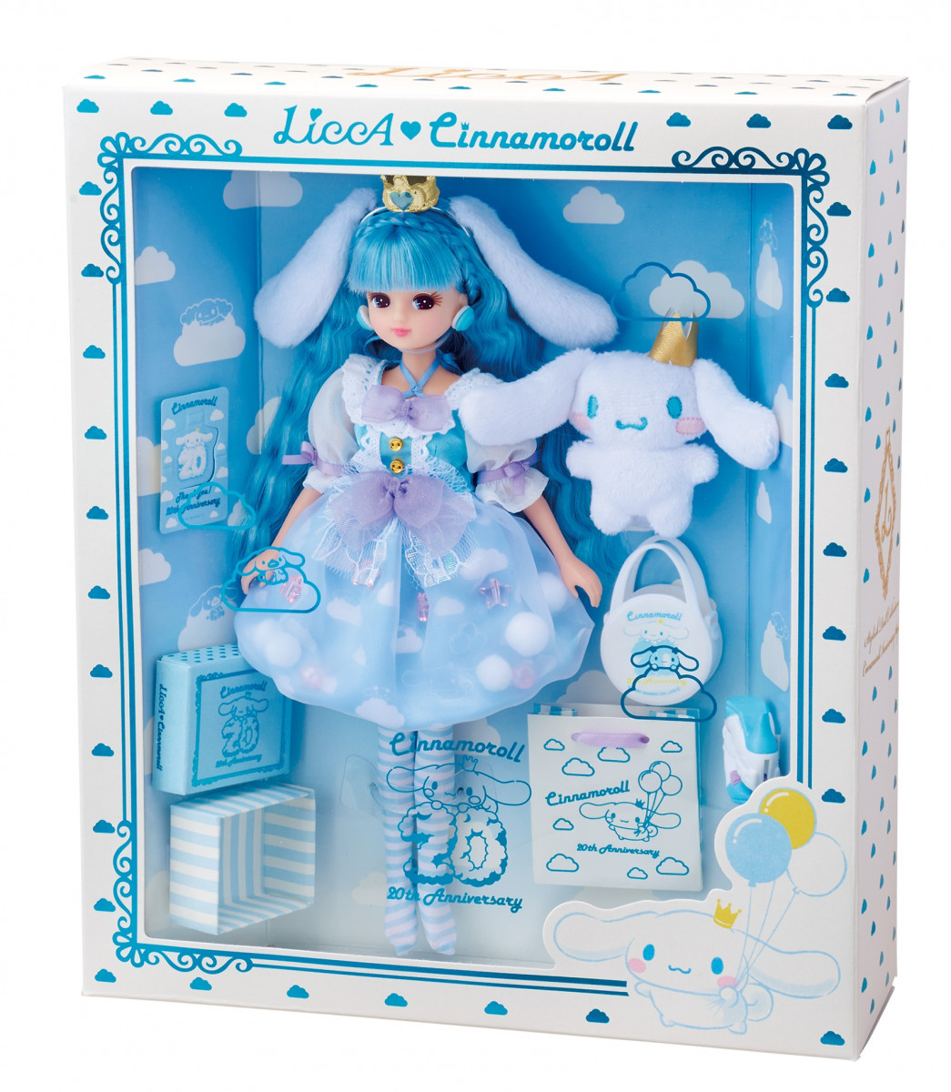 シナモン×リカちゃんコラボドールが可愛すぎる！水色ヘア＆空に浮かぶ