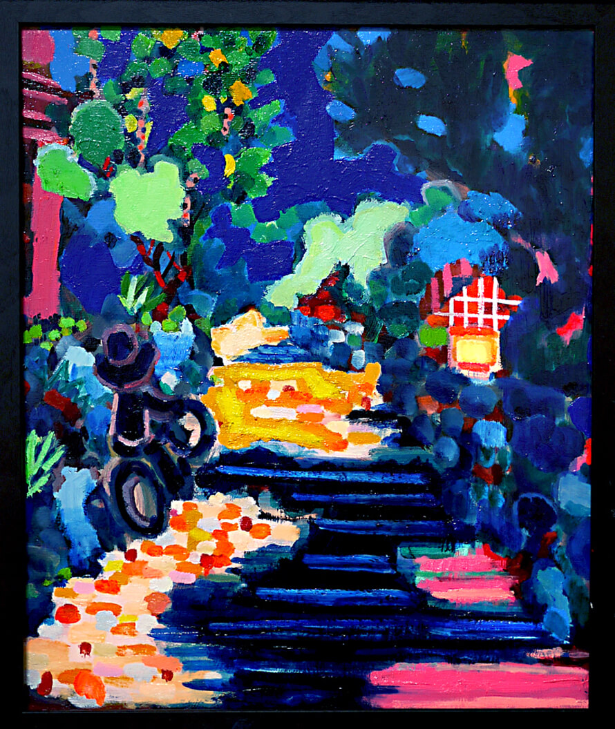 油彩画 | summer vacation | Taro Otani | Official site