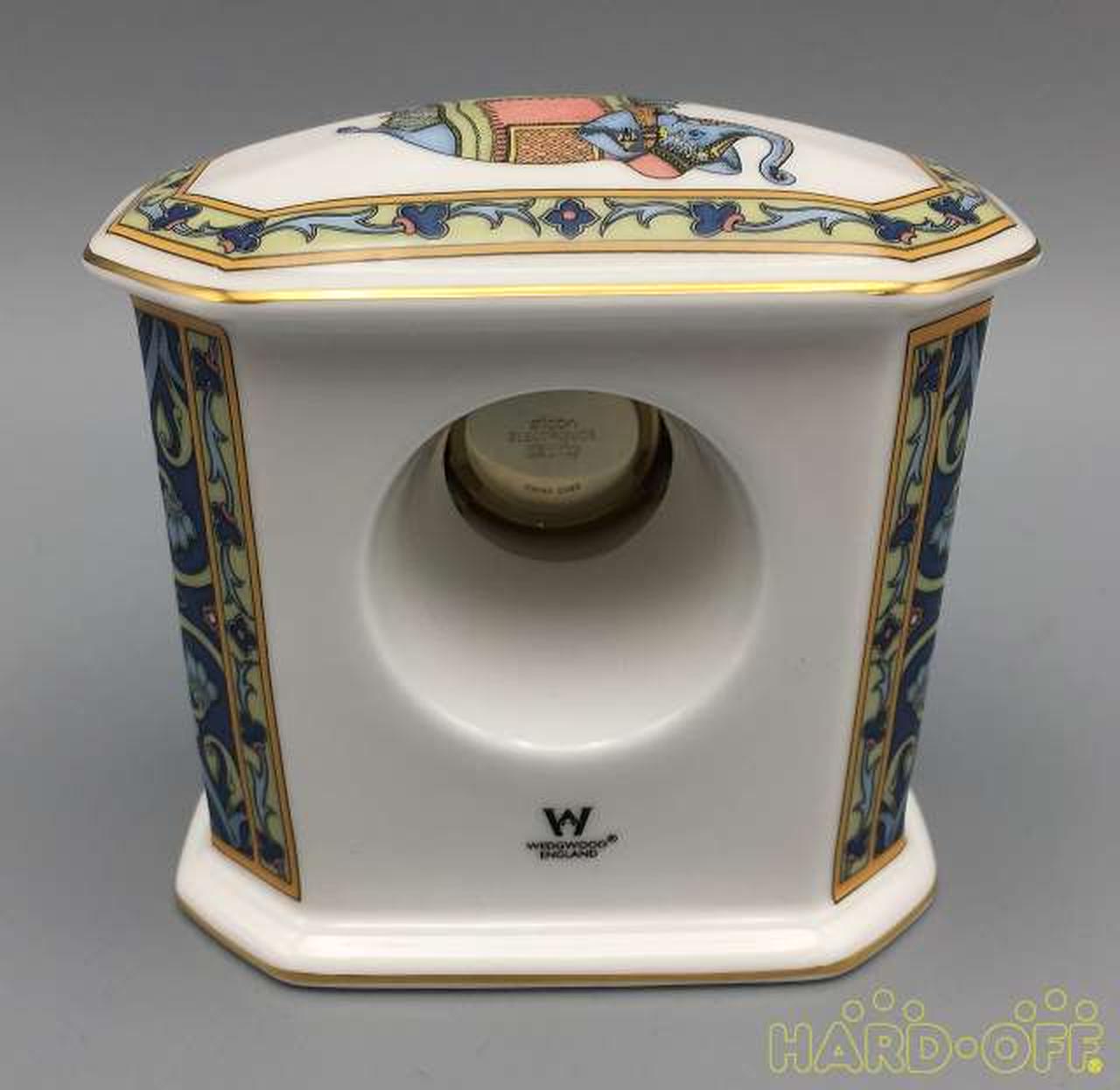 ウェッジウッド(WEDGWOOD)|ブルー エレファント クロック(置時計