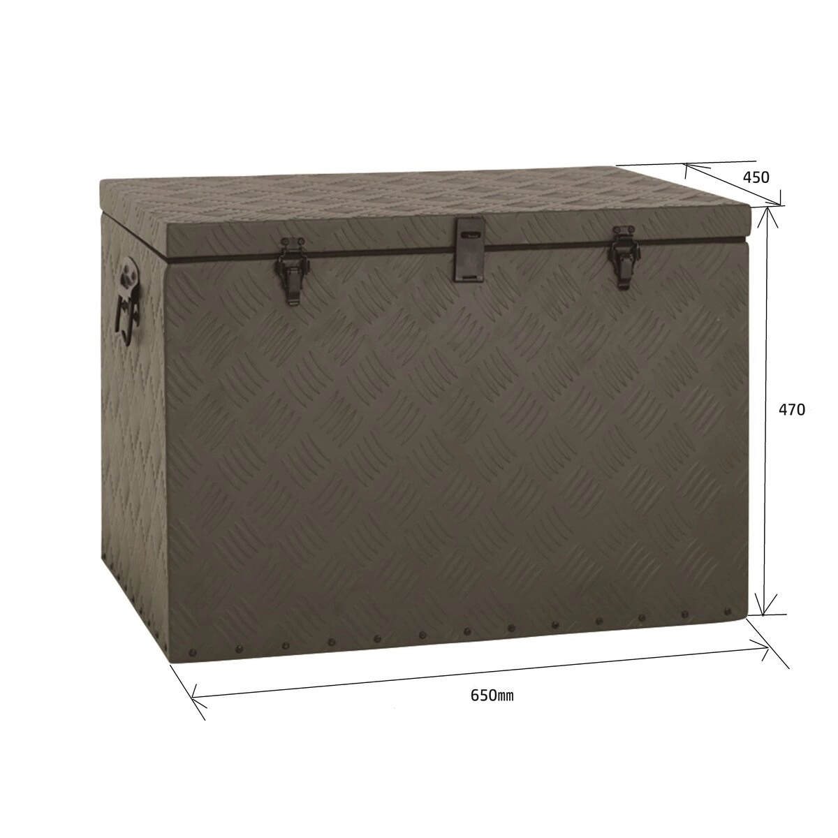 公式】パーマンショップ-アルミボックス ODグリーン 650×450×470mm