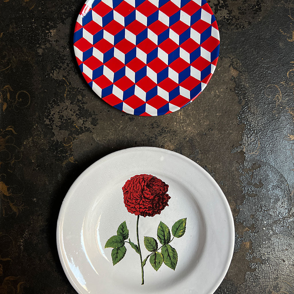 Astier de Villatte x John Derian Red Rose Soup Plate – PATCH NYC