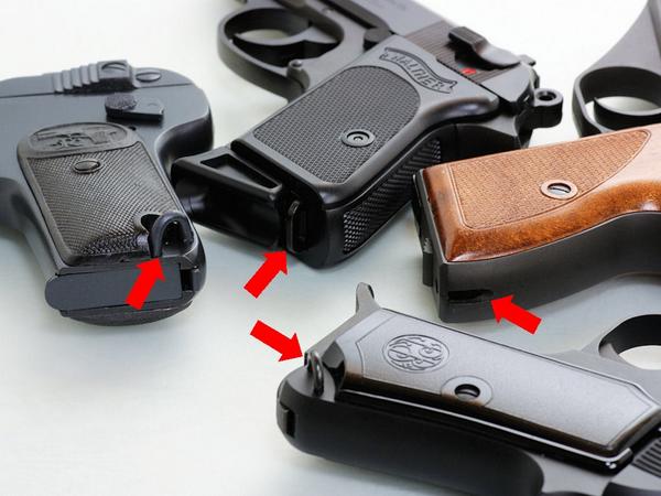 ランヤードリング（吊り紐取り付け金具） 拳銃などに使われる部品で