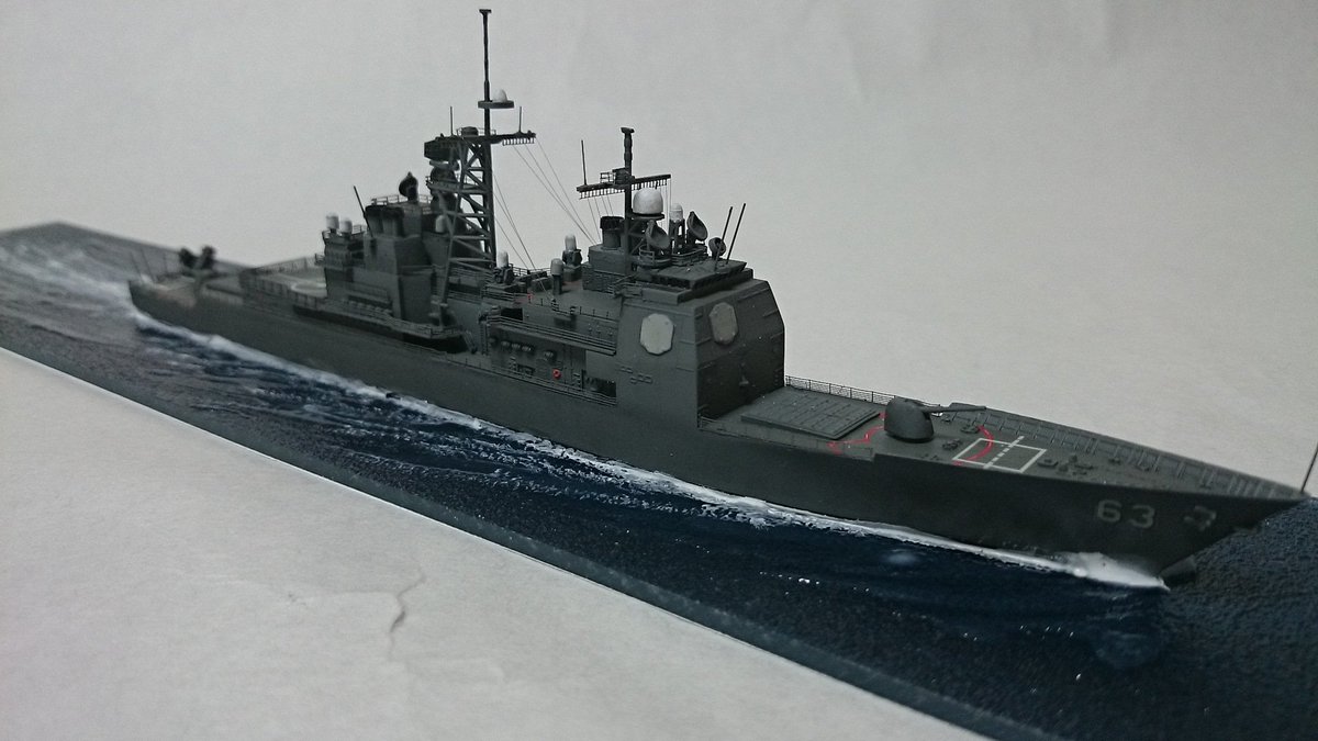 フジミのタイコンデロガ級ミサイル巡洋艦CG-63カウペンス完成！ これで