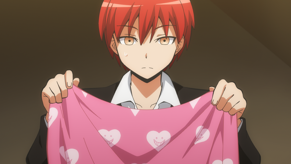 カルマが使った殺せんせーブランケットを再現したグッズが、ナタリー