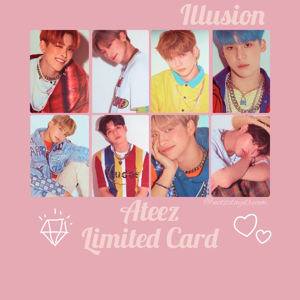 Ateez Treasure Ep.3 Limited Photocard Templates 💎 #ATEEZ