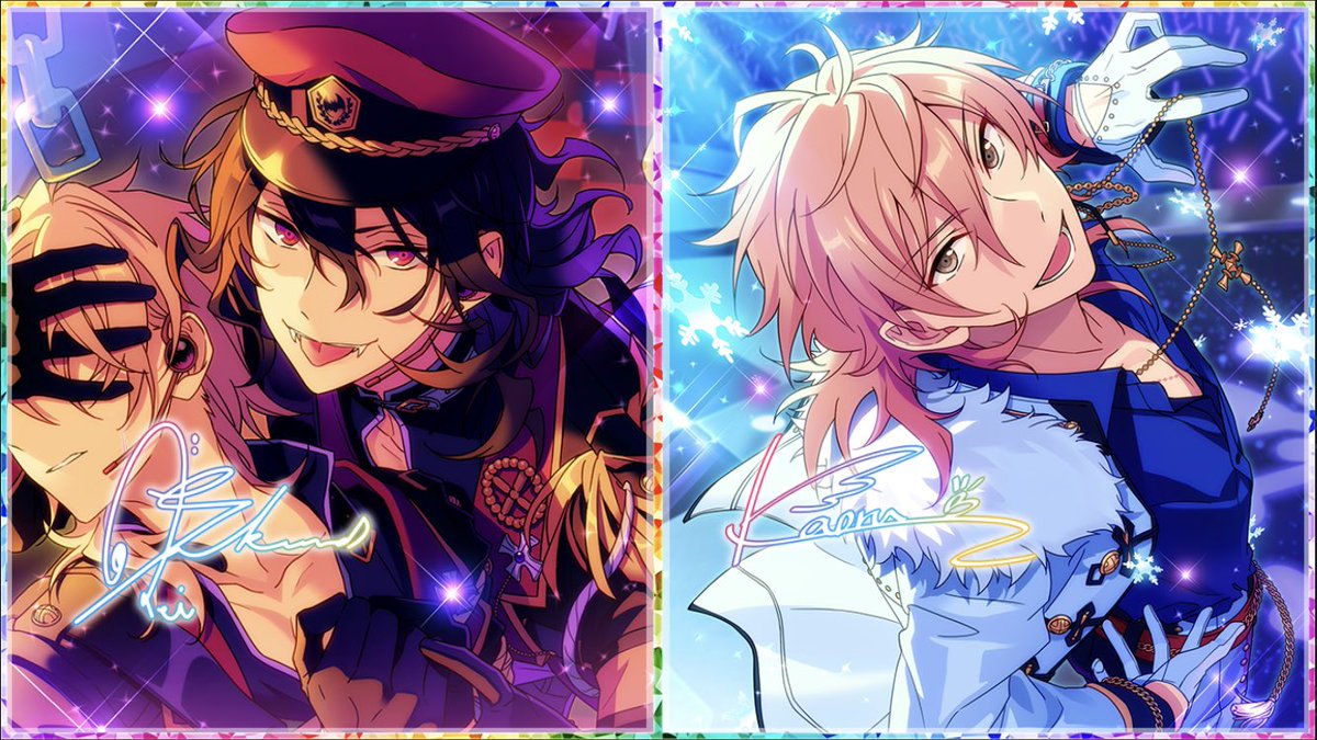 アンデ二枚看板の女だから虹色フレームで当然こういう遊びをする。 左