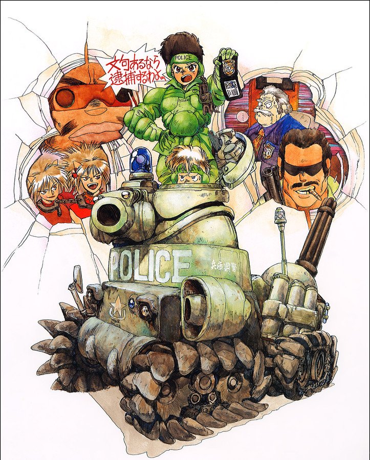 士郎正宗作「ドミニオン」のポリスタンク「ボナパルト」 #立体商品化