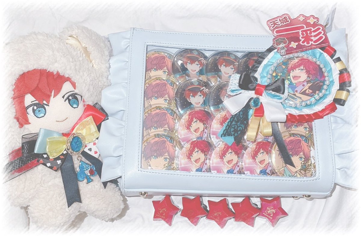 にゃらかの痛バ展覧会 にじさんじの天宮こころちゃん🎐と あんスタの