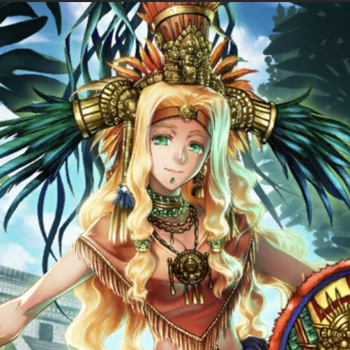 ケツァルコアトルの頭飾り、豪奢過ぎてそのセンスはどうか…と僕は思っ