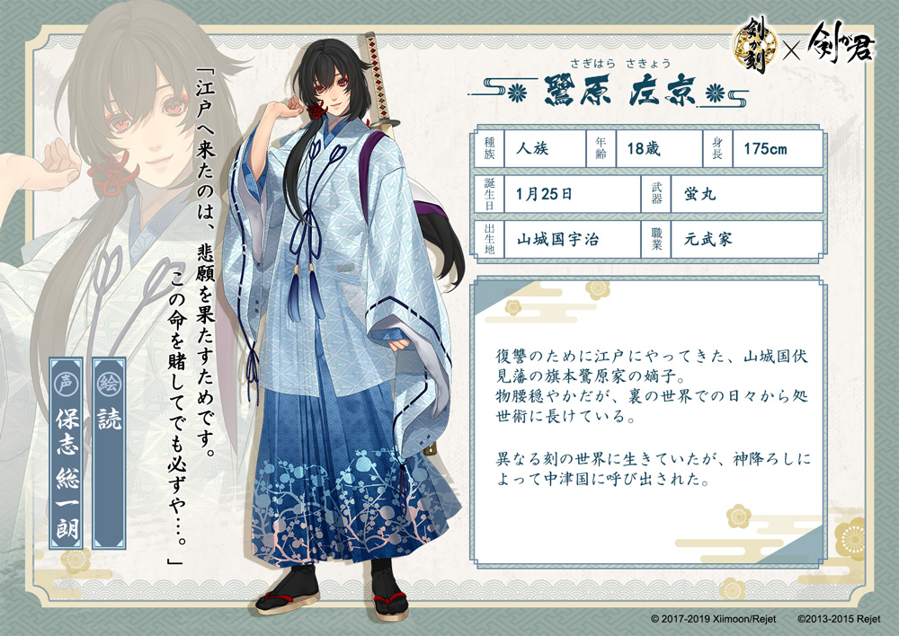 ◇侍 情報◇ 🌸#鷺原左京（ #保志総一朗 ） ❢物腰穏やかな山城国伏見